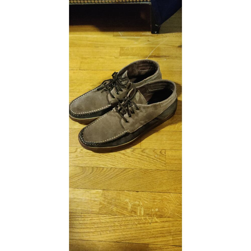 GRAY Saks Fifth Avenue Brown Suede Chukka Boots Size 10M Outdoors Old Money